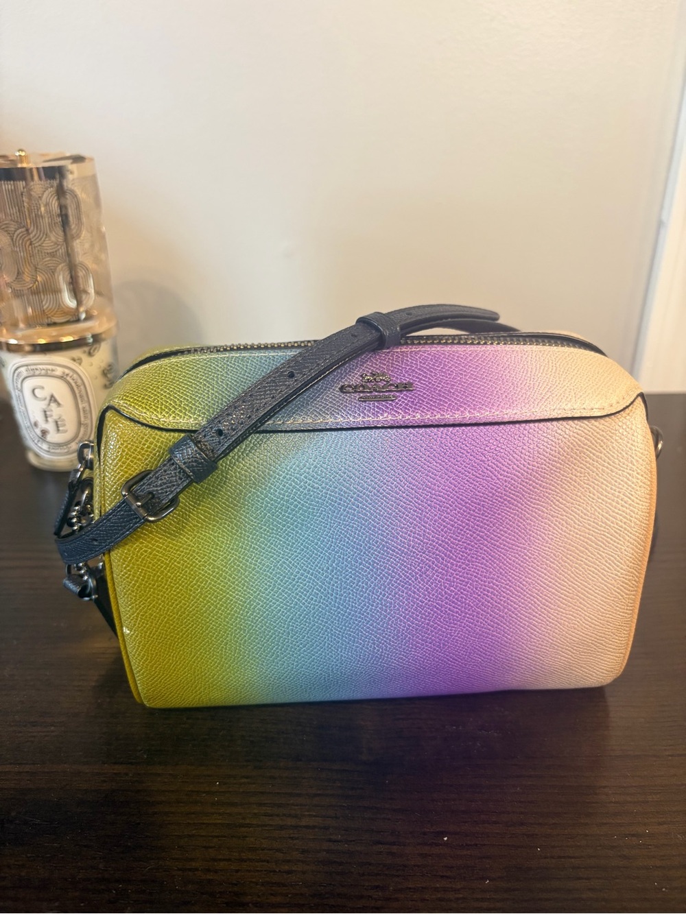 Coach Bennett Rainbow Ombré Leather Crossbody Bag